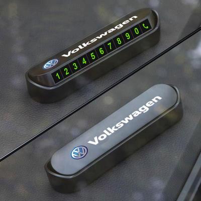 1 ks Dočasná parkovací karta do auta Karta s telefonním číslem Nálepka s poznávací značkou Pro Volkswagen MK6 MK5 MK4 MK7 Golf-4 5 6 7 Passat Ibiza Leon FR 2 Altea Aztec