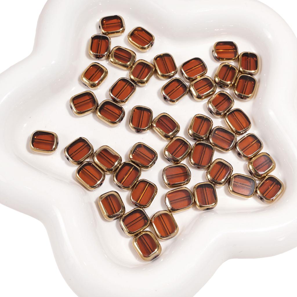5-10pcs Ellipse Glass Bead Crystal Scattered Beads For DIY Bracelets Necklaces Jewelry Making