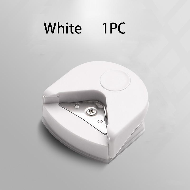 1 st Manuell R4 Rundhörnsstansverktyg med Ergonomiskt Handtag & Säkerhetsspaksmekanism - 4 mm Exakt Stans för Laminerade Kort