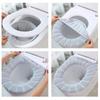 1PC Waschbar Wc Sitz Abdeckung Winter Warme Badezimmer Wc Sitzkissen Closes Matte Stricken O-form Closes Wärmer fall