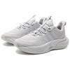 Adidas Alphabounce+ Comfortable Shock Absorption Durable Breathable Mid-Top Running Shoes Men Running Shoes White IE9766