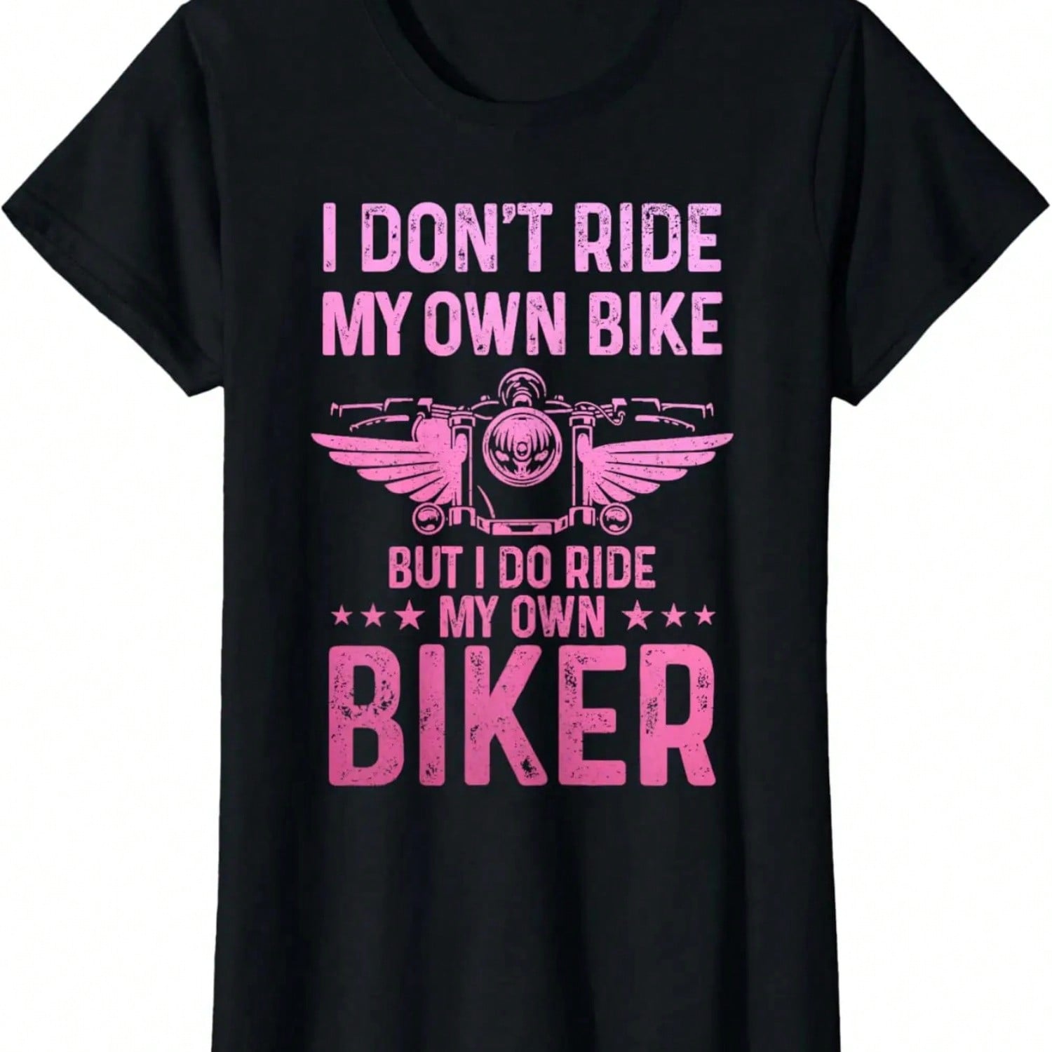 Biker Wife  I Ride My Own Biker Funny Motorcycle T-Shirt,100% Cotton S разноцветный
