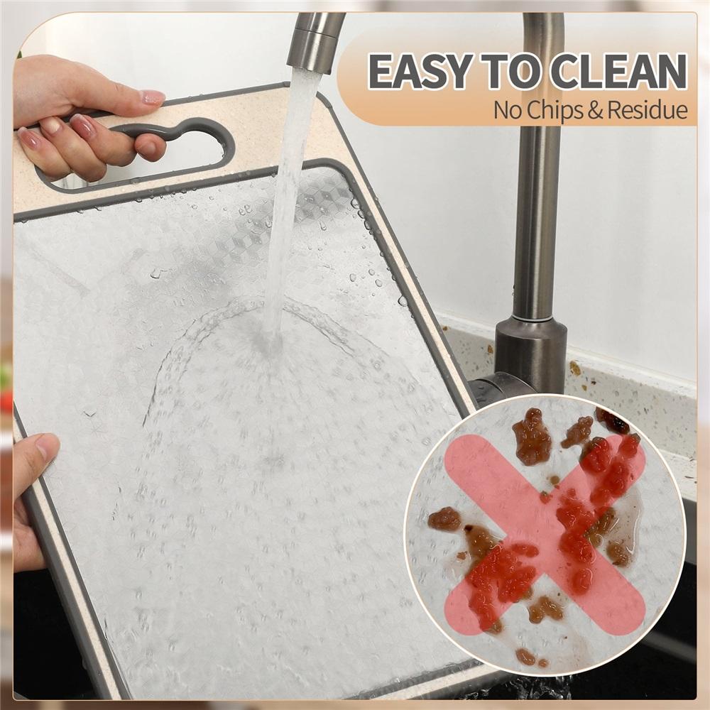 304 Food-grade Stainless Steel Cutting Board with Double-sided Anti-slip and Scratch-resistant Mesh Design.