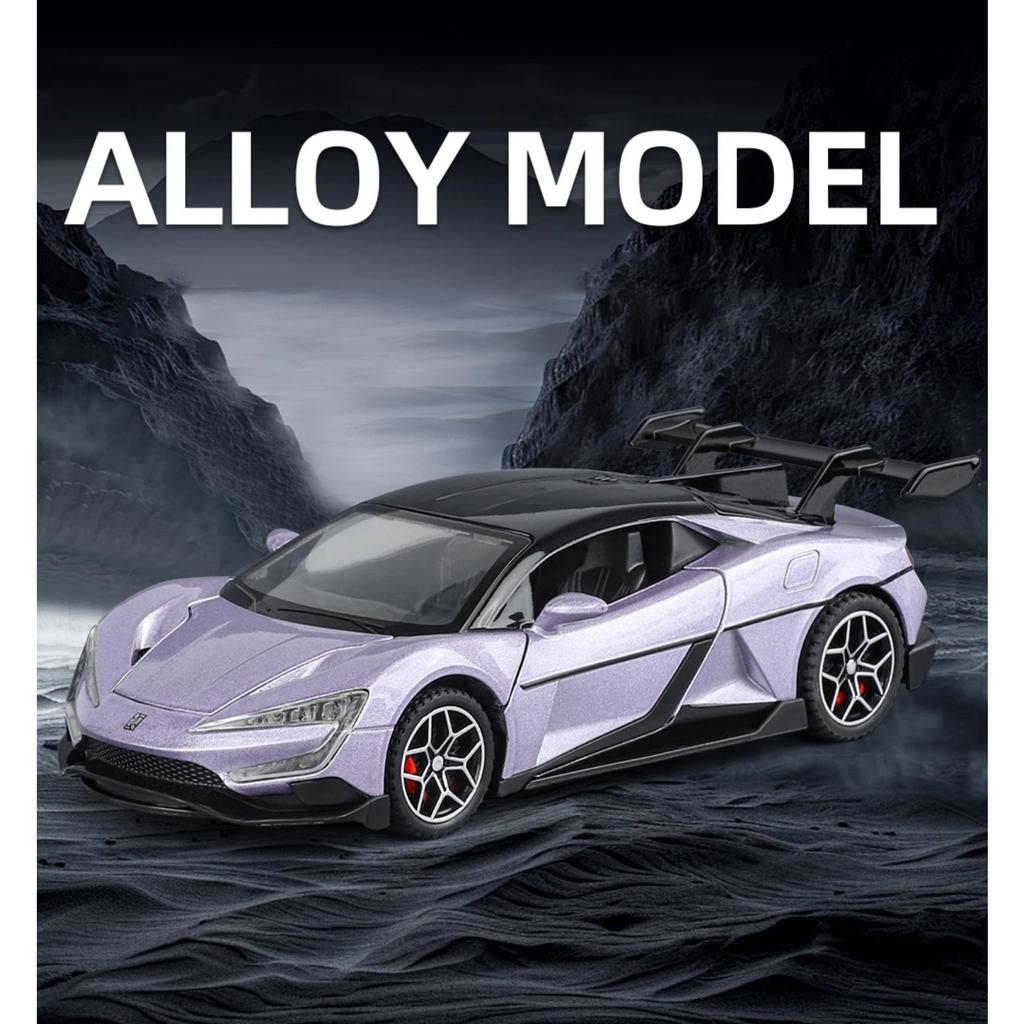 1/32 Scale BYD Look Up U9 Pure Electric Performance Supercar Alloy Diecast Model Car Car Central Control Display Ornaments Decorations