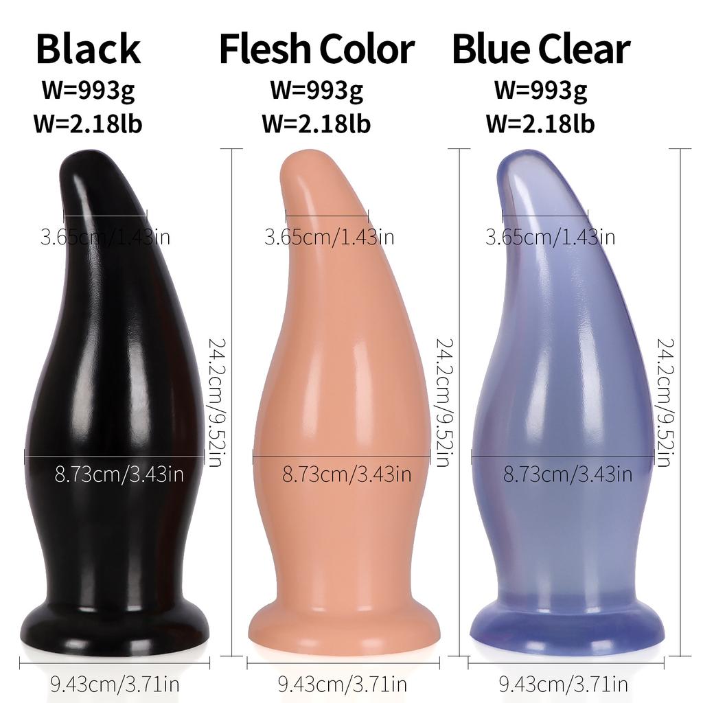 Large Heavy Butt Plug Men's and Women's Back Court Expansion Masturbation Butt Plug Thick Anal Whip Boxing SM Adult Sex Toys