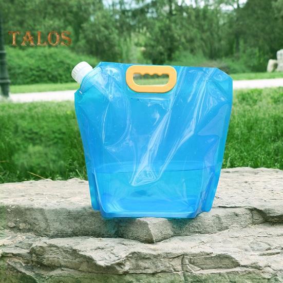 4 Pcs Foldable Water Bag for Outdoor Activities Leak-Proof Lightweight 10L Large Capacity Multifunctional Water Storage Bag for Camping Traveling
