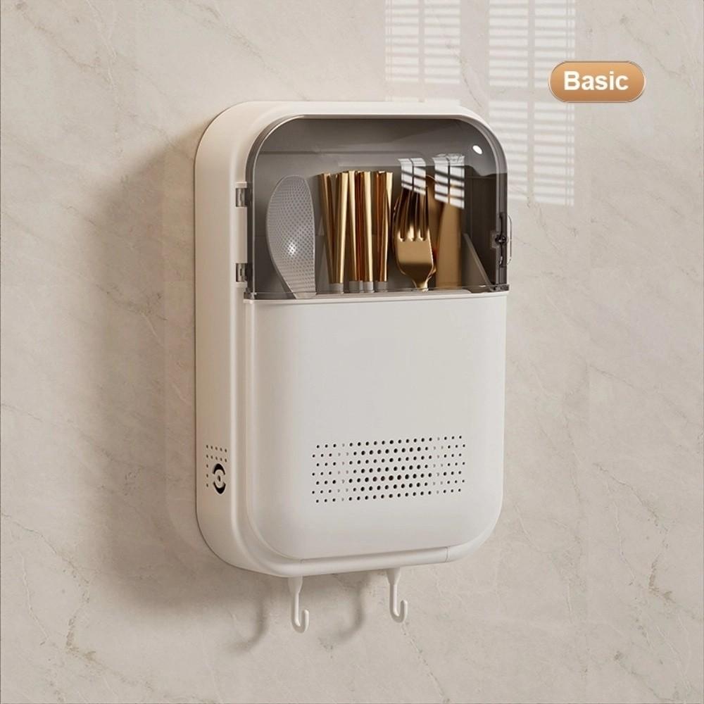 Dustproof Design Flip Top Chopstick Storage Kitchen Wall Mounted Storage Box  Home Storage