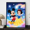 Disney 5D DIY Full Circle Diamond Painting Kit Mickey Snow White Home Wall Decor Gift