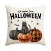 1/4Pcs Halloween Pillow Cover, Spider Web, Witch Castle, Pumpkin Pattern Printed Backrest Cover, Halloween Sofa Decoration,