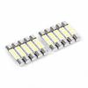 10Pcs Long-Lasting Car LED Fuse Bulb Energy-Efficient Reading Lamp Bulb Sun Visor Mirror Light