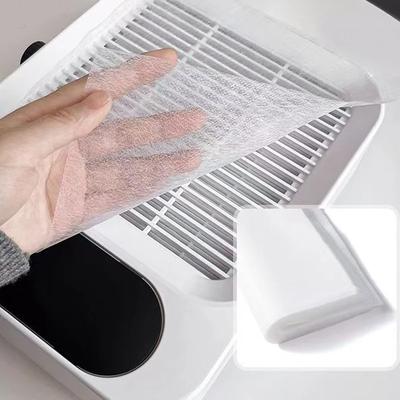 100pcs Non Woven Fabric Nail Vacuum Cleaner Filter Paper Filter Dust Collector Replace Nail Vacuuming Ultrathin Filter White