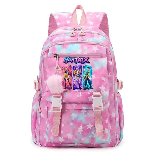 Kpop Demon Hunter Student Backpack Large Capacity Teen Student School Bag Female Travel Backpack Female