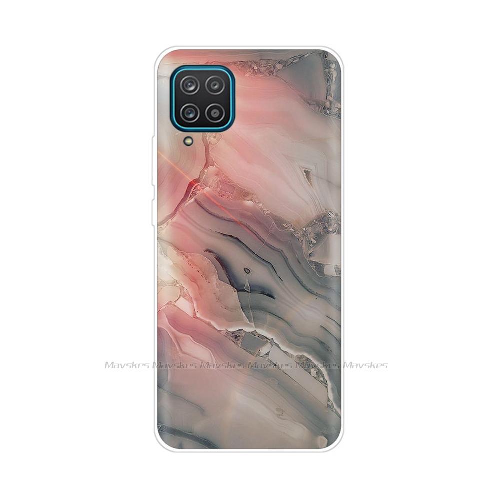 Soft Silicon Cover For Samsung Galaxy A12 Case Cute Flower Cat Bumper For Samsung A12 Phone Case Cover For Samsung A12 A 12 6.5"