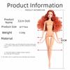 Blond Hair Supermodel Doll Joint Movable Doll Body Dress Up 1/6 BJD Doll  DIY Toy