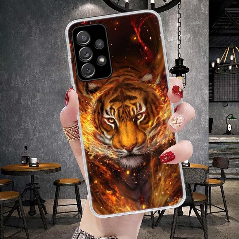 Ferocious Tiger Animal Soft Phone Case For Samsung Galaxy S22 S23 S24 S25 Edge S26 Ultra S20 FE S21 Plus + Fundas Coque Galaxy S