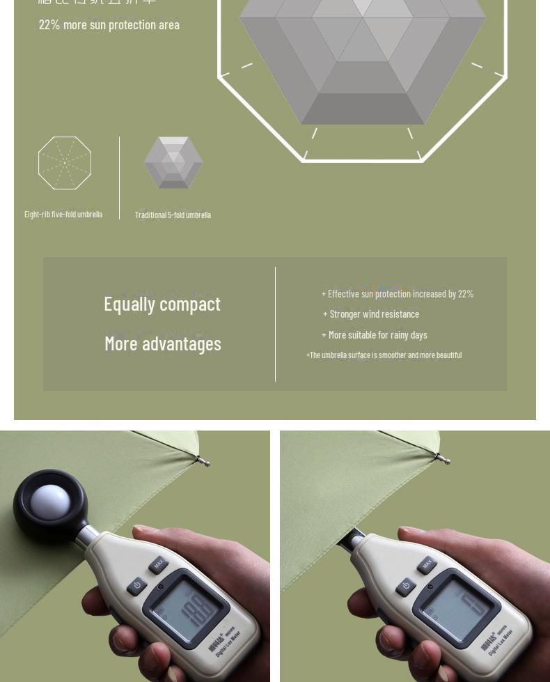 2022 New 8-Rib Sun Umbrella - 50% Off Creative Auto Open UV Protection Parasol for Women