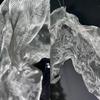 Cloud Fog Mesh Hard Mesh Cloth Pleated Shape Shapeable Wire Fashion Bright Organza Fabric