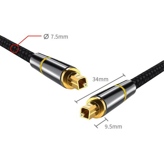 Fiber Optic Audio Optical Fiber Cable Cable Digital SPDIF Cable for Player TV