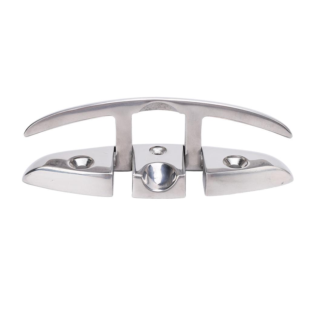 5in Boat Folding Cleats Heavy Duty 316 Stainless Steel Flip Up Dock Cleat for Yacht Speedboat Fishing Boat