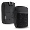 TACTICAL GEEK Block EDC Kompaktowa Saszetka EDC na Pas Molle Organizer na Narzędzia Wygodna Torba Organizer na Narzędzia Codziennego Użytku z Nylonu Czarna Saszetka E3.0,
