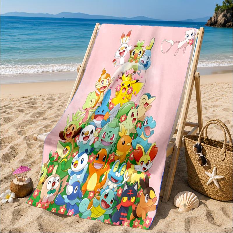 Cute Pika Adventure Beach Towel, Microfiber Beach Towel, Perfect For Pool, Beach, Travel, Home Decor Beach Party Fan gifts
