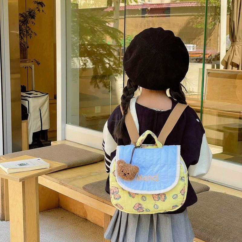 

И Милый Дышащий Мультяшный Рюкзак Медведь Для Мальчиков И Девочек Идеально Подходит Для Детского Сада Blue Small