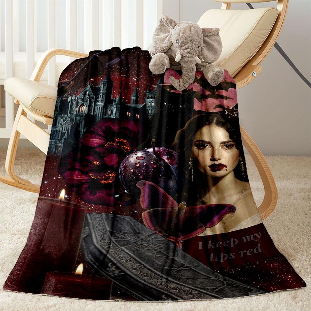 Gothic Style Blanket Warmthful Decor Suitable for Office Bed Seaside All-Season Use Warmthful Decor Best Holiday Gift for Friends Family