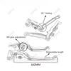 Motorcycle CNC Aluminum Adjustable Folding Brake Clutch Levers Extendable Handlebar Hand Grips for Yamaha FJ1200 XJR1200