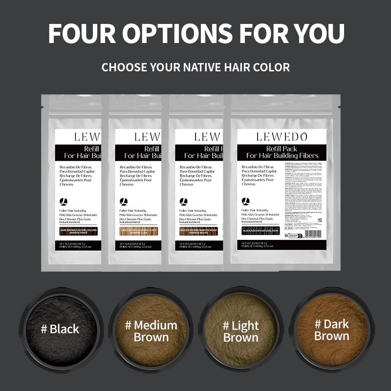 100g Queda de Cabelo Construção Fibras Capilares Misturador Camuflagem Modelagem Fibra Pós Capilares Raleamento Queratina Extensão de Cílios Preto