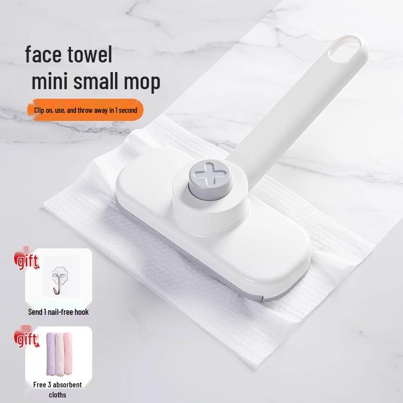 Rotatable Face Wash Towel & Mini Mop - Hands-Free, Multipurpose Cleaning Tool for Kitchen