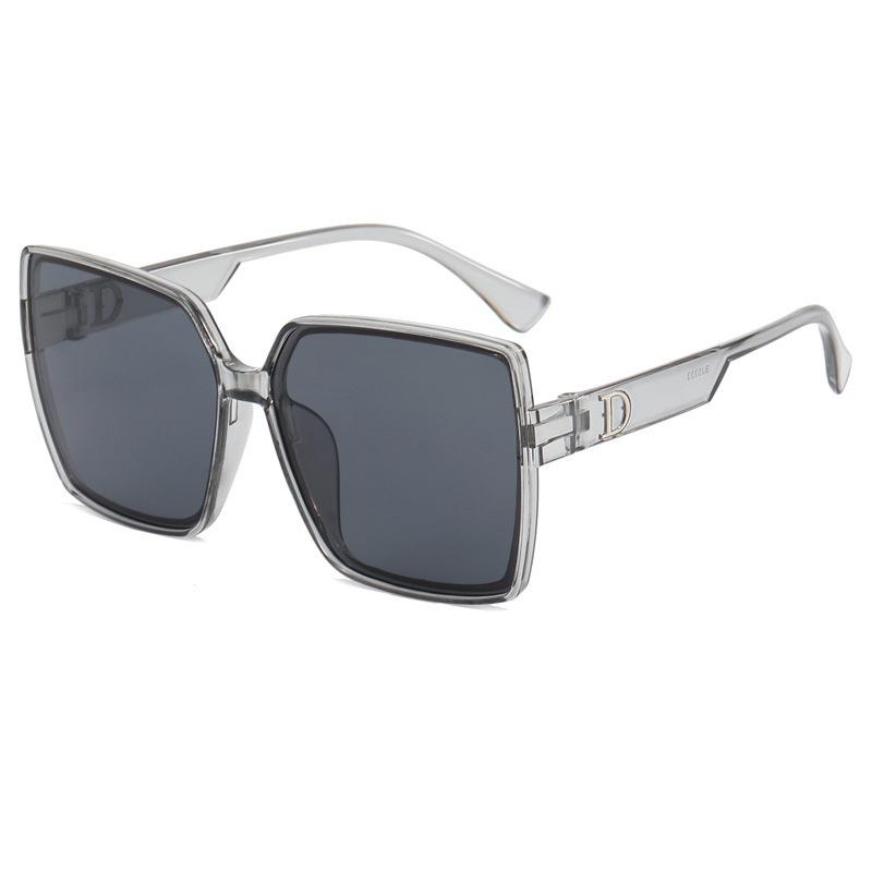 Korean Retro D-Frame Sunglasses: Women's High-End Square Design for Fashionable Sun Protection
