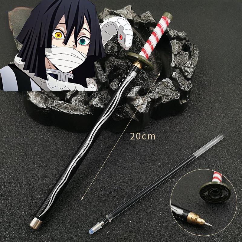 7,8 inch Balpen Mitsuri Shinobu Echte Katana Handtekening Balpen Anime Accessoires Kantoorbenodigdheden Cadeaus