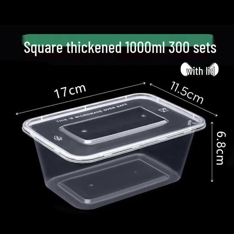 CIBO Disposable Clear Meal Prep Containers