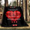 1pc Love Quotes Outdoor Blanket - Lightweight Flannel Throw For Travel, Camping, Gifts For Family Or Friends yy251114261