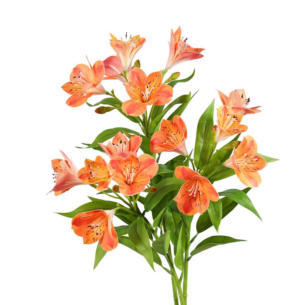 Fake Bouquet With High-End Feel 5 Head Of Narcissus Lily Simulated Flower Trumpet Flower Engineering Flower Material Home Decor