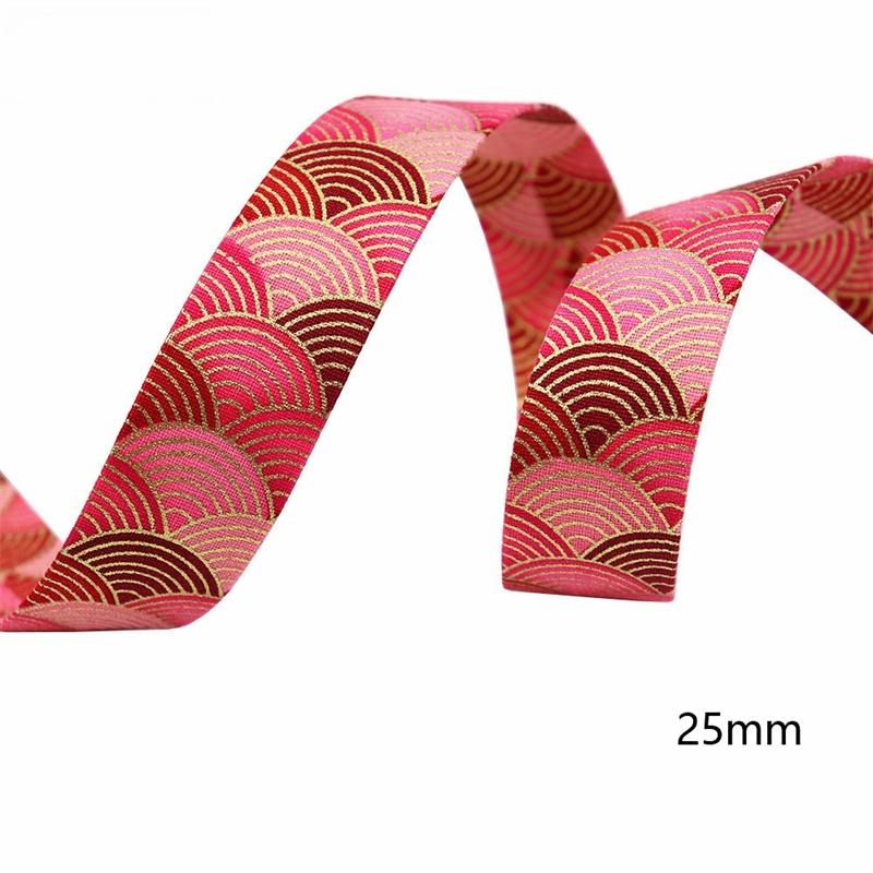 1m Flowers Ribbon Press Cloth Strip DIY Handmade Materials Headwear Hair Bows Clothing Shoes Hats Crafts