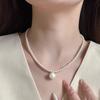Pearl Pendant Round Pearl Necklace NK-237