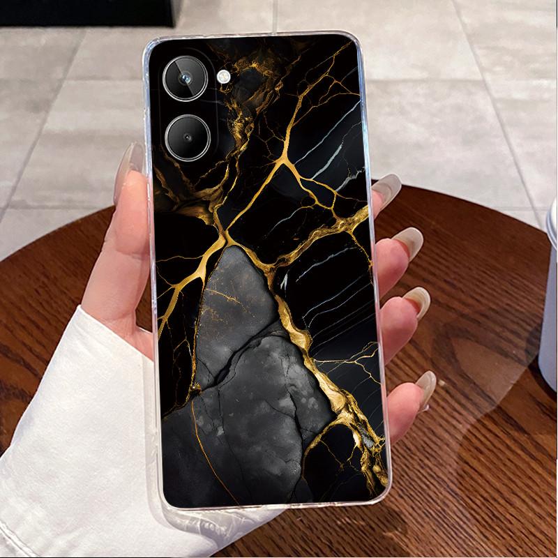 For Realme 9i 5G RMX3612 Case For Realme 10T 5G Back Cover Clear TPU Luxury Cute Love Rabbit Cartoon Funny Silicone Soft Casing