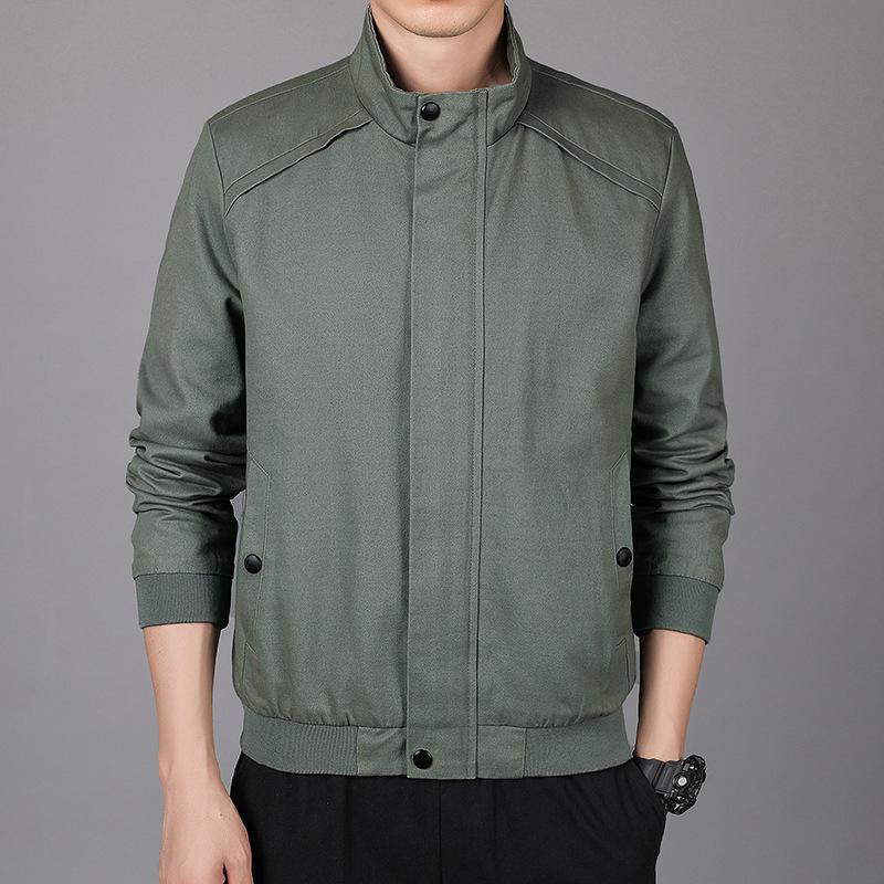 

Новое мужское пальто большого размера, осеннее повседневное, корейская версия, красивая тонкая куртка с инструментами, хлопковый топ 5XL армия зеленый