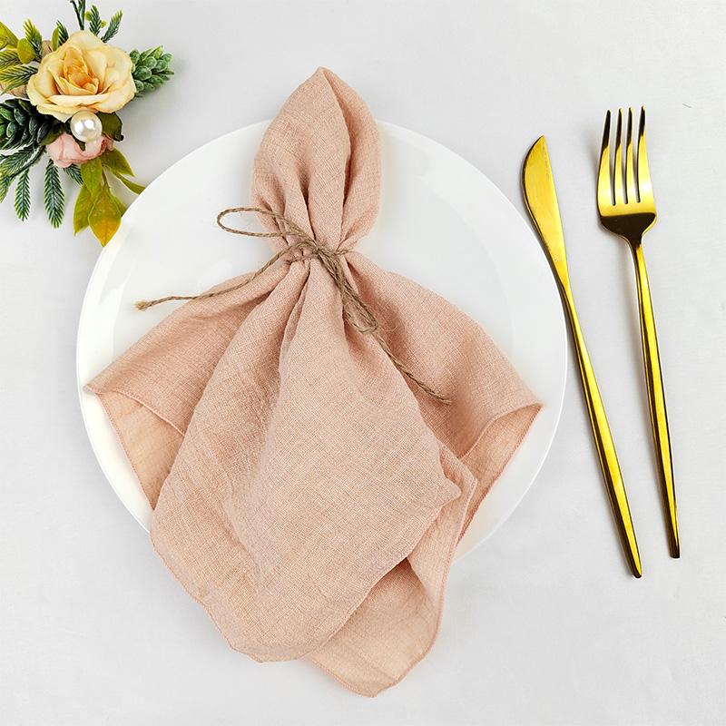 Set of 50 Cotton Cloth Napkins Gauze Fabric 30x30 Cm Factory Outlet Wedding Decor Everyday Use Dinner  Tea Towel Table  Village