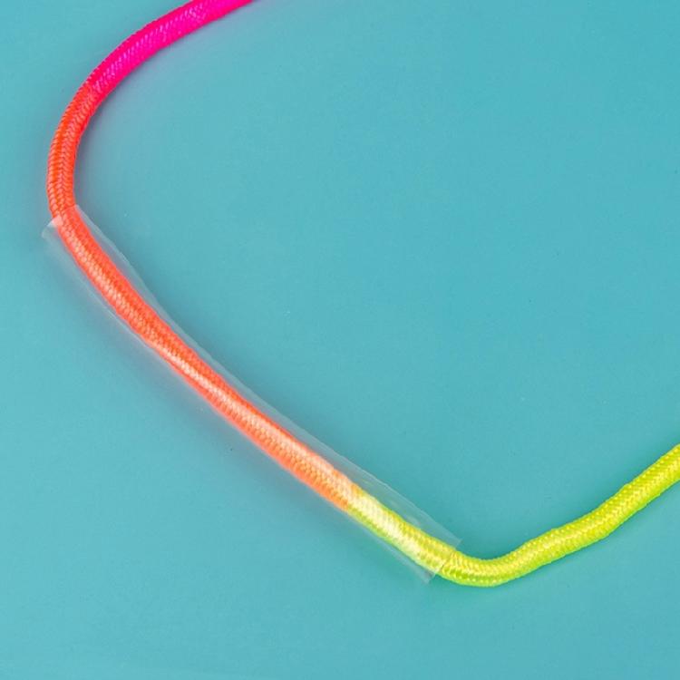 Jump Rope, Cotton Kid Jump Rope with Wood Handle Adjustable Length Skipping Rope