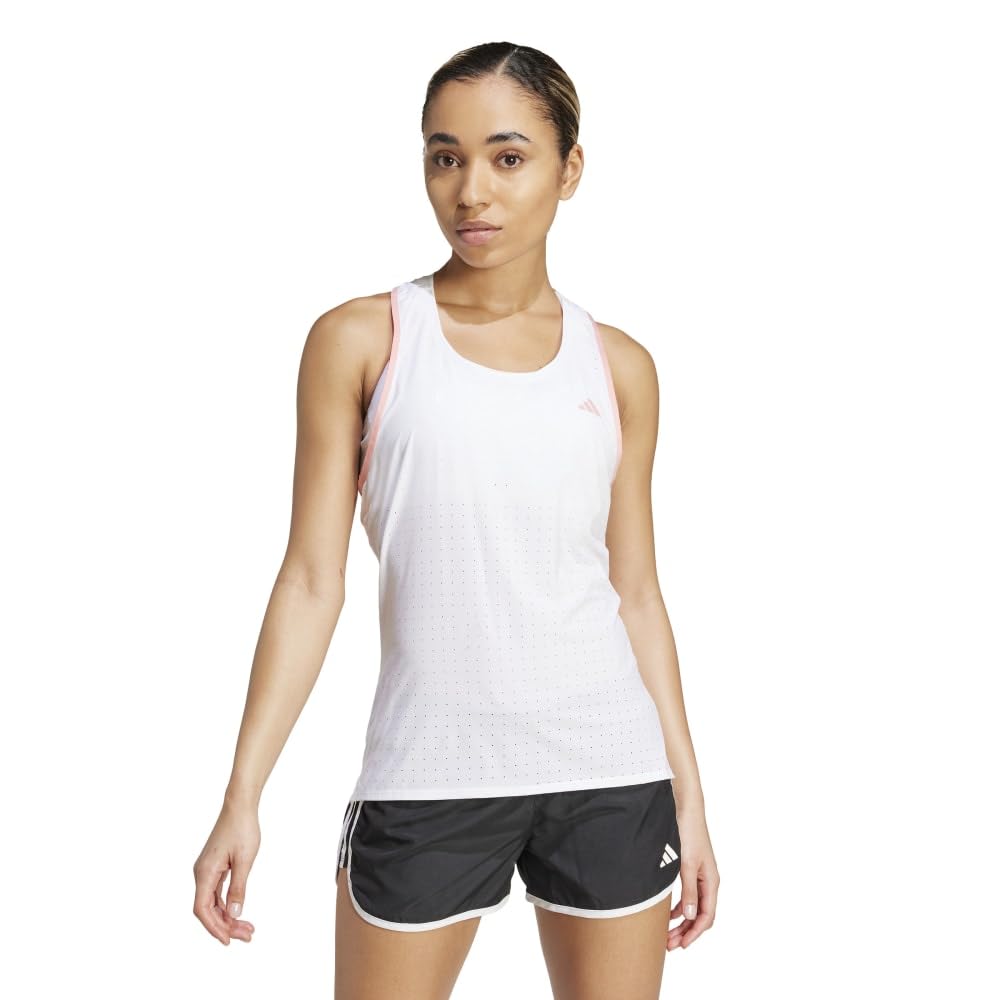 Adidas Adizero Running Tank Top HBM10 Men's White (IY5080) J/L