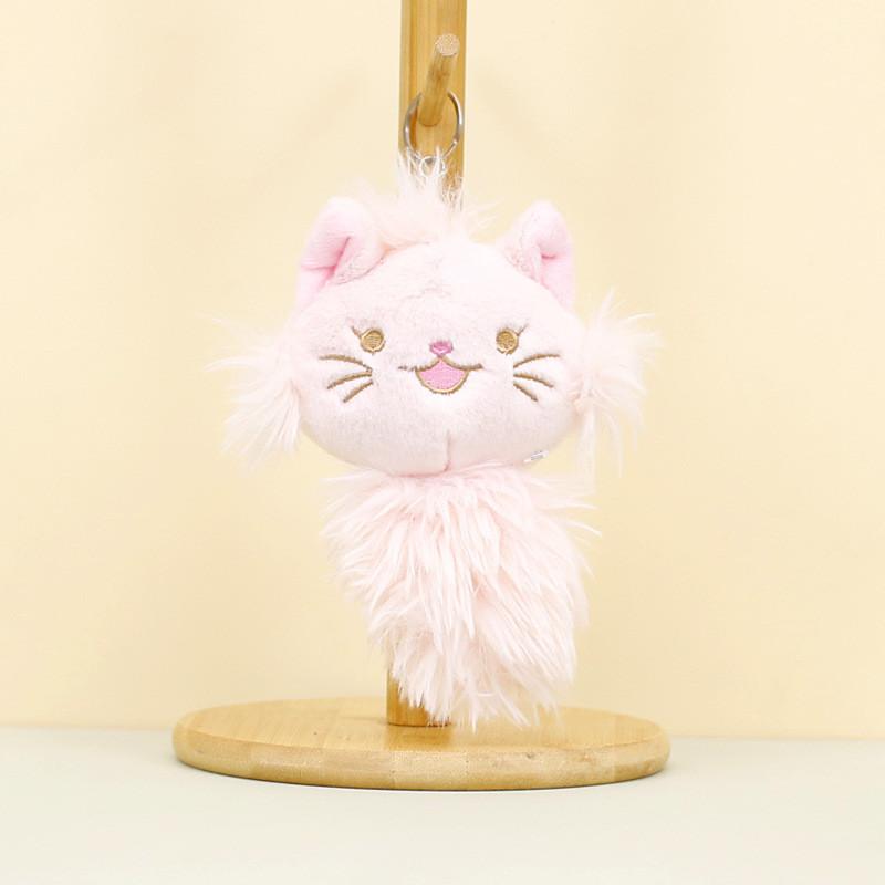 Adorable Plush Cat Keychain Cute Cartoon Kitty Bag Pendant For Girls And Weddings
