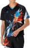 Nittaku Table Tennis Game Table Tennis Stretchy Bright Burst Size L Shirt, J.T.T.A (Japan Association) Approved, Unisex, Moisture-Wicking,