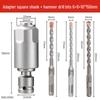 Industrial Grade Multifunctional Impact Wrench & Hammer with 1/2 Conversion Adapter for Square Shank Drill Bits