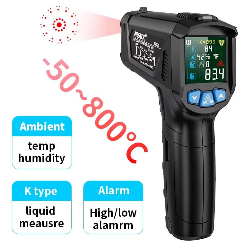 -50 to 400 Degree  Digital Infrared Thermometer Laser Temperature Meter Non-contact Pyrometer Hygrometer IR Thermometer