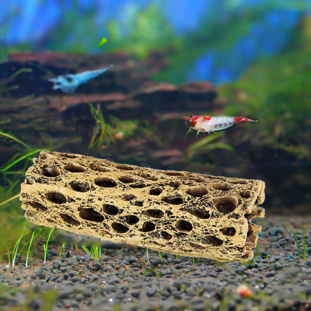 Simulation Shrimp Hiding Cave Trunk Shape Shrimp Shelter Fish Shrimp Dodging House  Aquarium