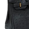 Ostrich Pattern Upgraded First Layer Cowhide Dukopp Slash Platinum 25/30 Inner Seam Edition Fashion Large Capacity Handbag