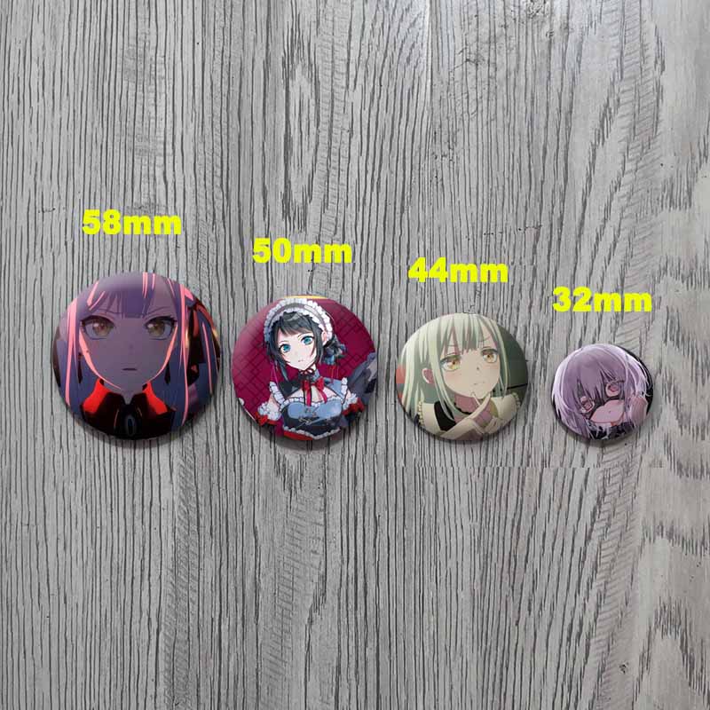 Bang Dream Ave Mujica Cartoon Badge Anime Character Sakiko Togawa Uika Misumi Lapel Pins Kawaii Manga Brooch for Bag Decor Gifts