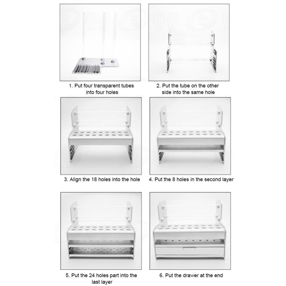 Plastic Tool Holder Sturdy Storage Box Convenient Display Rack Shop Use